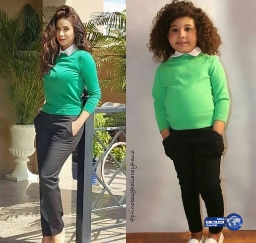 صور: لجين عمران تلتقي الطفلة التي تقلدها