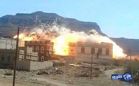 الحوثيون يفجرون مبنى المعهد التربوي بمديرية نهم