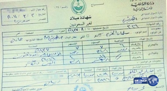 مقيم سوري يسمي ابنه سلمان الحزم