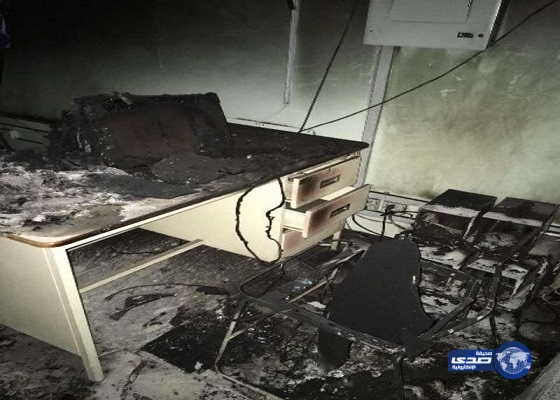 إندلاع حريق في مركز التعلم بـ”ثانوية طريف”