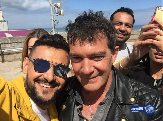 سلفي رامز جلال مع النجم العالمي انطونيو بانديراس..
