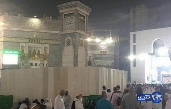 إزالة مجسم الساعة من ساحة الحرم المكي الشريف