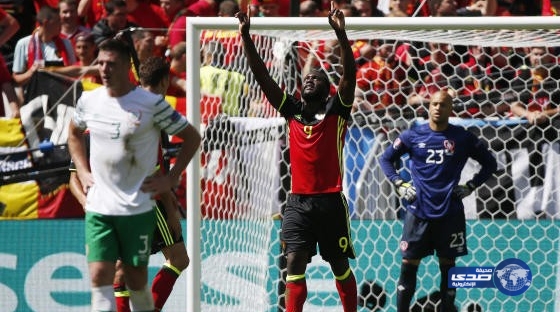 بلجيكا تتخطى أيرلندا بهدفين في اليورو