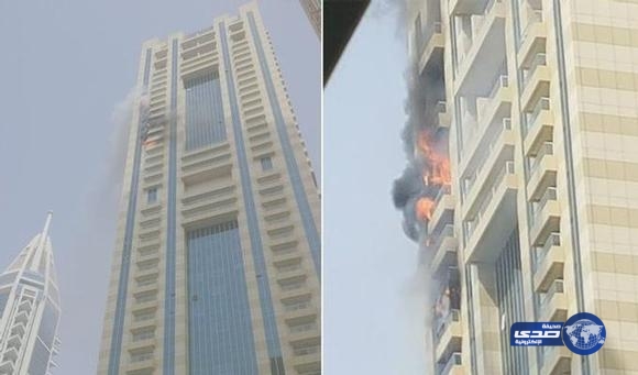 احتراق برج سلافة في دبي.. والسلطات تخليه دون إصابات