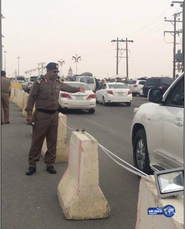 مديرا الشرطة والمرور بعسير يقفان على تنظيم حركة سير منتزة السودة