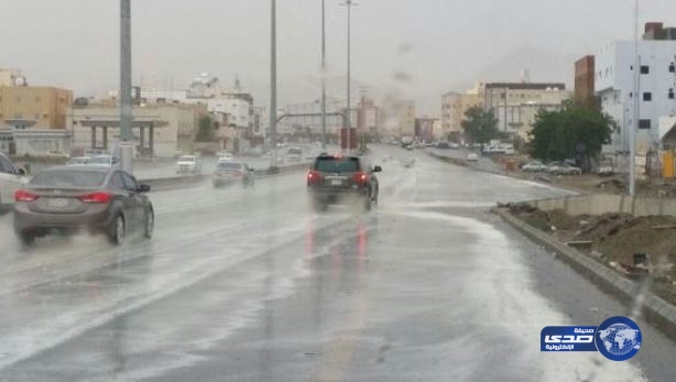 الأرصاد: توقعات بهطول أمطار رعدية على مكة والمدينة