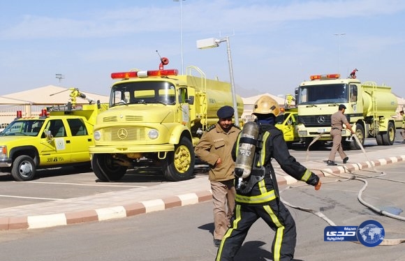 بالصور.. «مدني الرياض» يباشر حريقاً في مبنى هيئة تسوية الخلافات