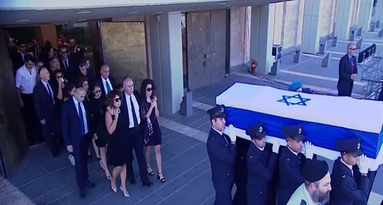 تشييع جثمان الرئيس الإسرائيلى السابق شمعون بيريز