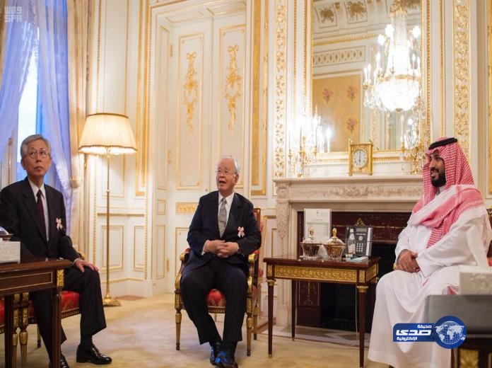 ولي ولي العهد يناقش استثمارات ضخمة  مع رئيس سوميتومو كيميكال في رابغ