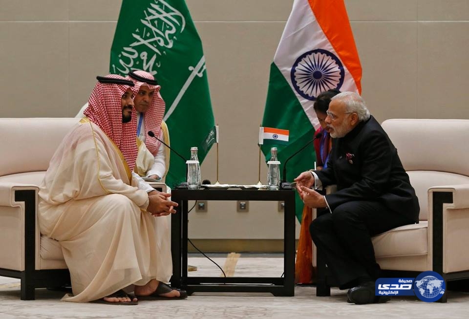 ولي ولي العهد يلتقي على هامش قمة مجموعة العشرين رئيس وزراء الهند
