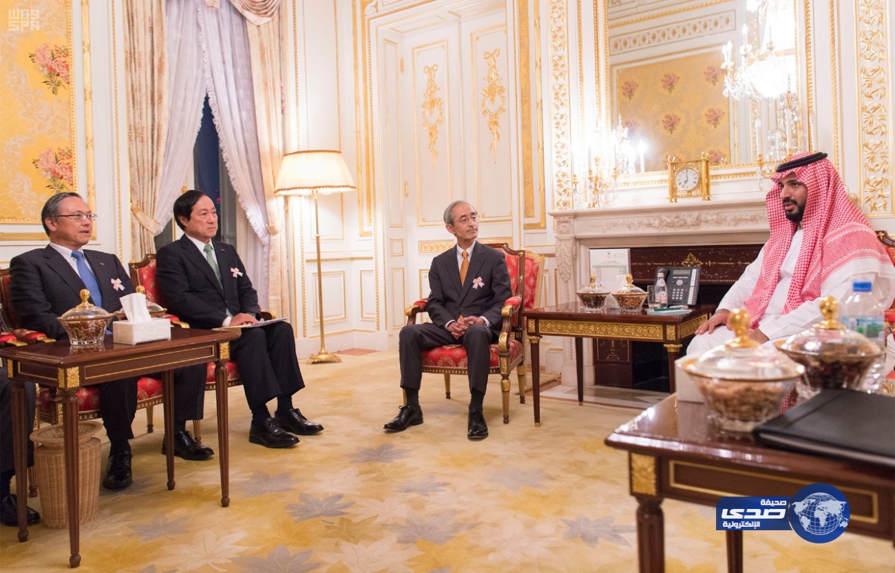 ولي ولي العهد يلتقي مسئولي مؤسسات مالية يابانية لبحث فرص الاستثمار في المملكة
