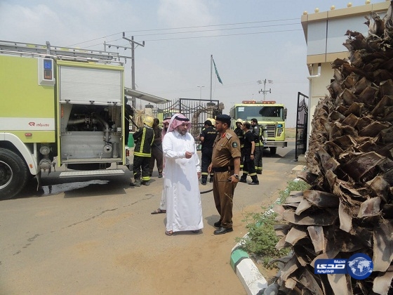 بالصور .. السيطرة علي حريق نشب بمجلس إمارة مركز مسلية