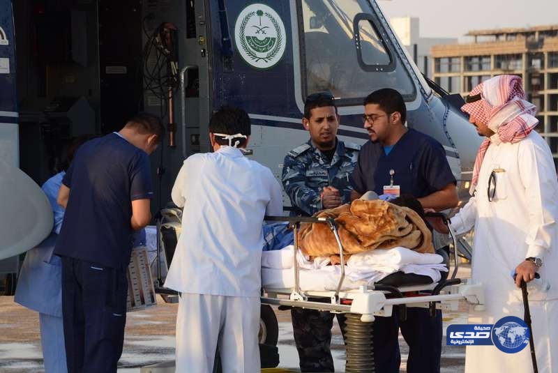 طيران الإخلاء الطبي ينقل مصاباً بحادث مروري إلى الرياض