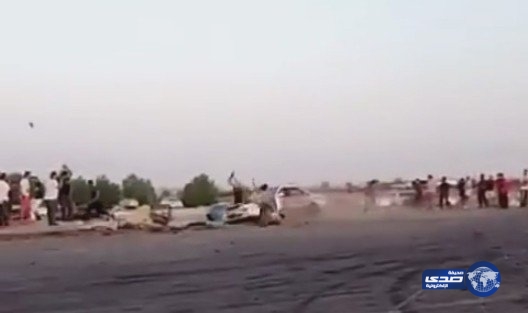 بالفيديو..إصابة 5 أشخاص في ” تفحيط ” بمخطط سكني بالقطيف
