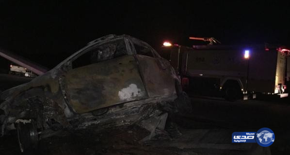 وفاة شخص إثر اصطدام سيارته بعمود إنارة على طريق نجران