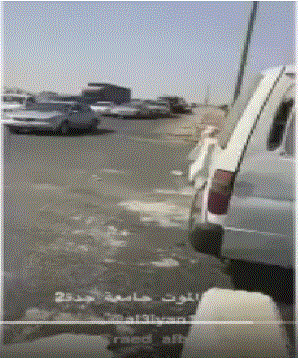 بالفيديو : مواطن يوثق المخالفات على طريق جامعة جدة .. ويقول للمرور متع ناظريك