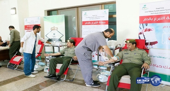 صحة نجران تنفذ حملة للتبرع بالدم في جوازات المنطقة