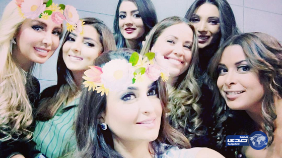 سيلفي جويل مع مذيعات mbc..