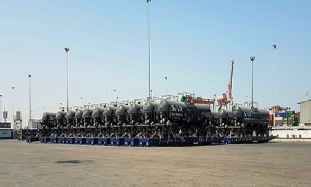 ميناء الملك عبدالعزيز يستقبل الدفعة الأولي من قطارات نقل المنتجات الكيميائية