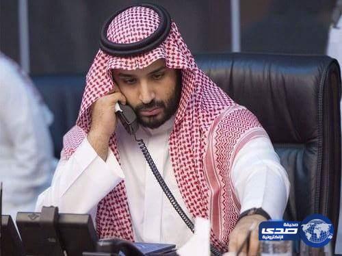 ولي ولي العهد يتلقى اتصالاً هاتفياً من وزير الدفاع البريطاني