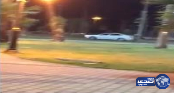 بالفيديو .. شاب يفحط بسيارته داخل حديقة أبها .. والمرور : يلاحقه