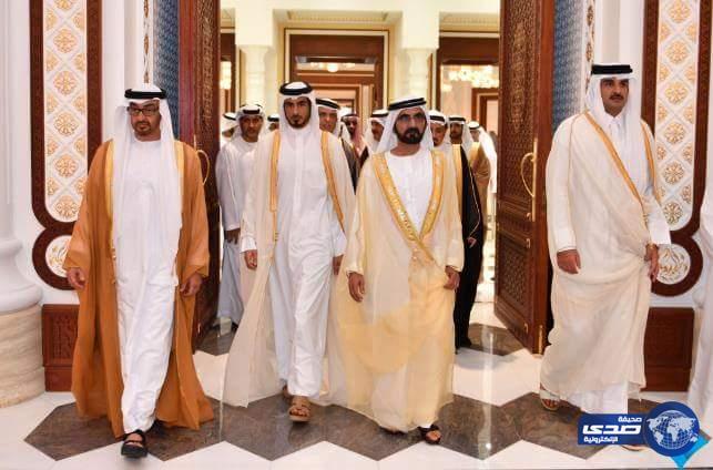 بالصور .. حكّام الإمارات يصلون إلى الدوحة لتقديم التعازي بوفاة الشيخ خليفة بن حمد آل ثاني