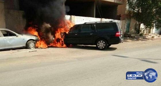 إيقاف 4 طلاب أحرقوا سيارة مدير مدرستهم في جدة