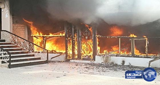 مدني حائل يخمد حريق داخل منزل بحي السمراء