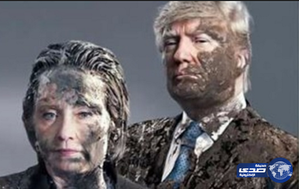 غلاف دير شبيجل يثير التساؤل حول ترامب وكيلنتون.. كلاهما «ملطخ» بالطين!