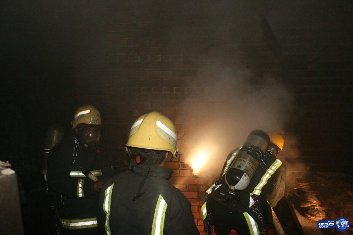 مصرع عامل في حريق نشب بسبب تسرب الغاز بمركز تموين في &#8220;شرائع مكة&#8221;