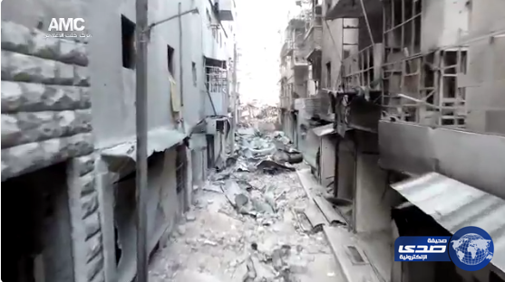فيديو يوثق حجم الدمار في حي من أحياء حلب