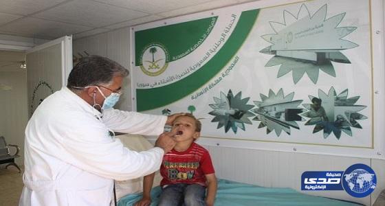 العيادات السعودية تقدم اللقاحات والمطاعيم لـ 289 طفلاً من أبناء اللاجئين السوريين في الزعتري