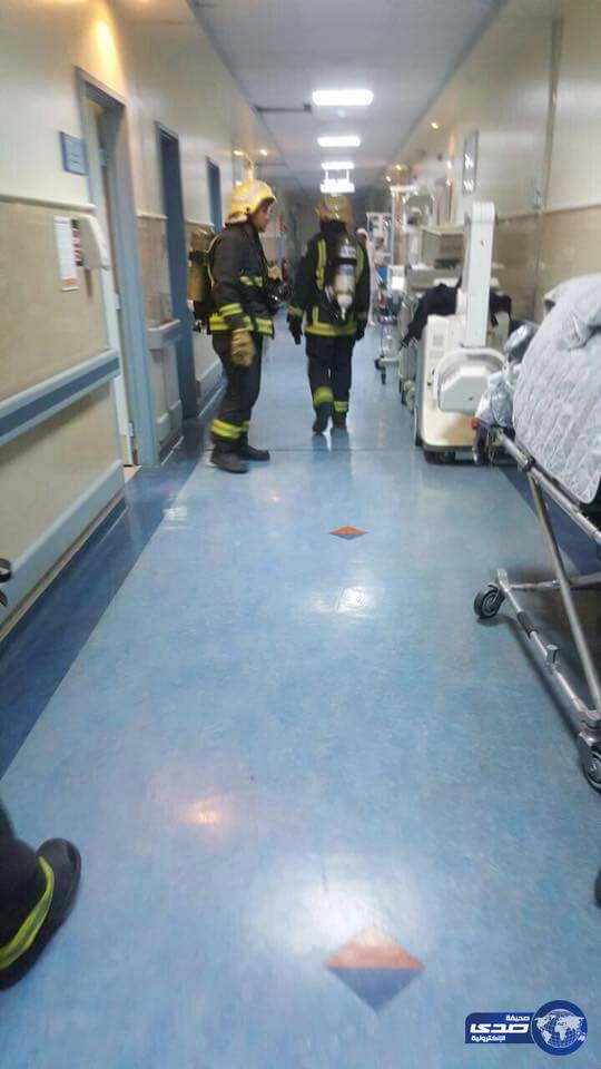بالصور:مدني جازان : السيطرة على حريق مستشفى الملك فهد دون خسائر بشرية