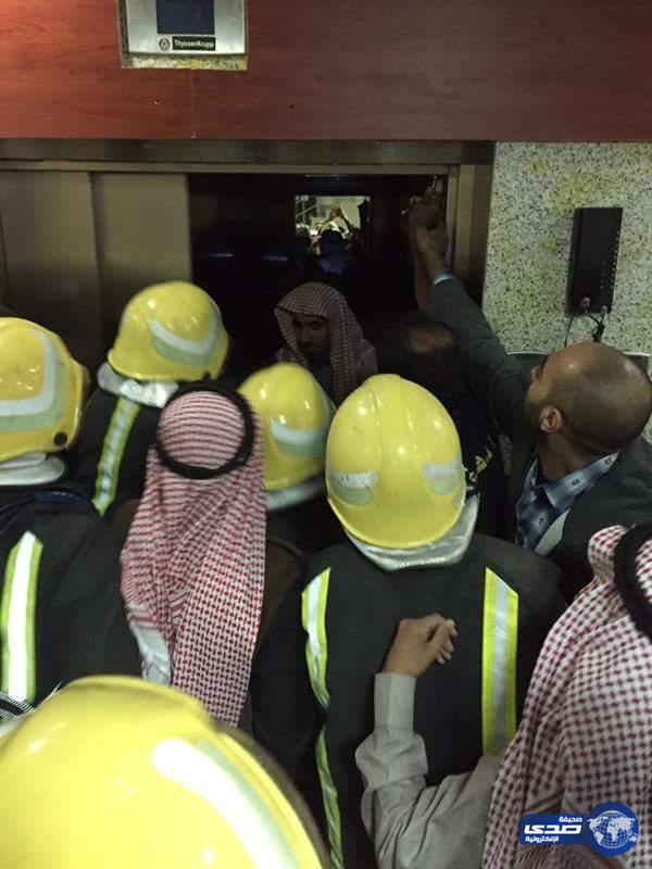 مدني طبرجل يفك احتجاز 6 أشخاص من داخل مصعد