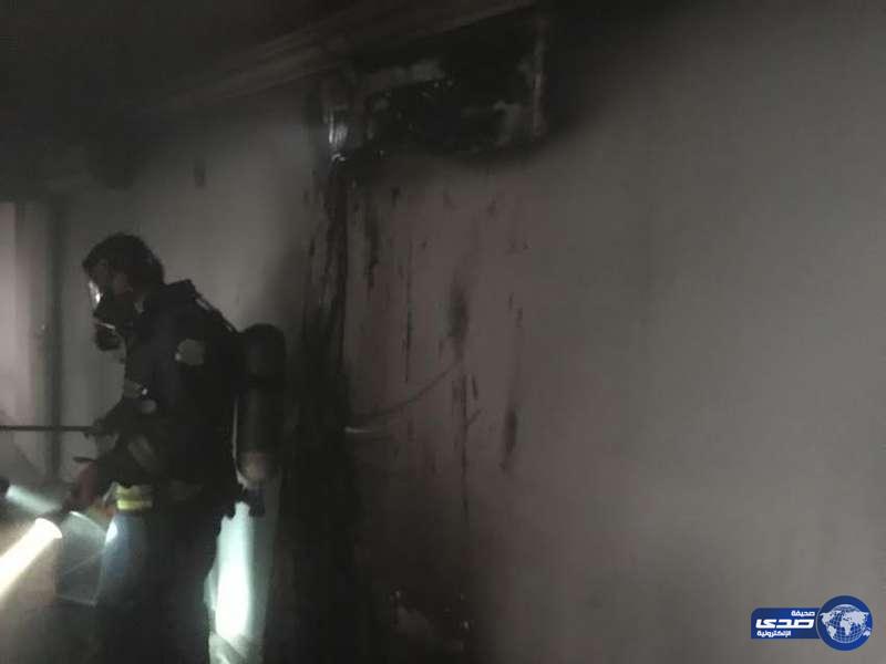 تماس كهربائي يتسبب في حريق مطبخ معسكر نادي الفيصلي بالمجمعة