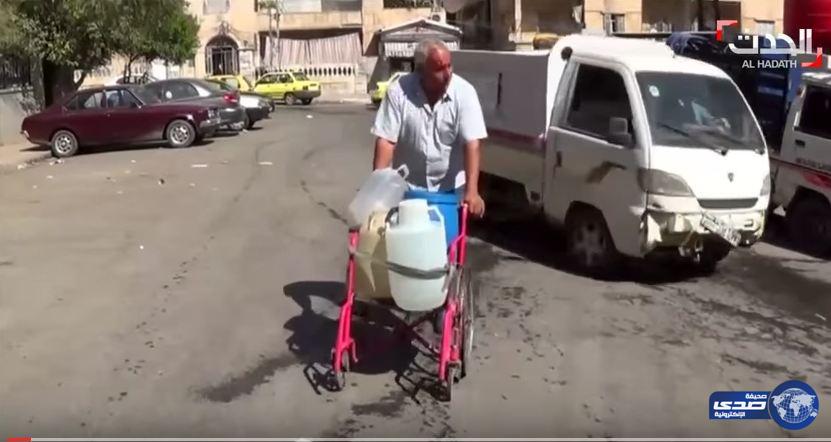 بالفيديو ..حلب ..عندما يتحول كوب الماء الي ” مستحيل “