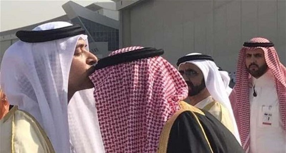 هزاع بن زايد عقب مغادرة خادم الحرمين لقطر : دول الخليج دار سلمان