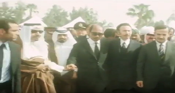 ‎فيديو نادر لمراسم تشييع الملك فيصل بحضور قادة دول العالم