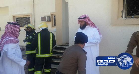 بالصور.. إخلاء مدرسة في تثليث بعد نشوب حريق