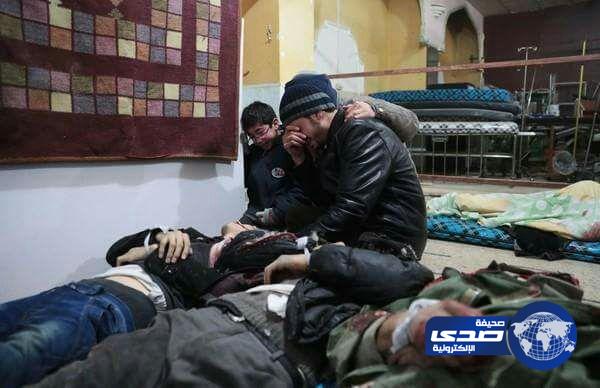 مقتل 15 مدنياً على الأقل واصابة العشرات في قصف للنظام السوري على الغوطة الشرقية