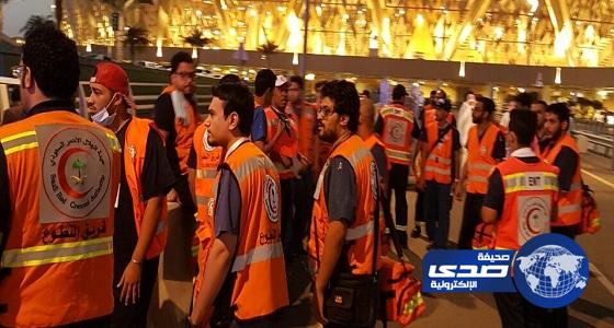 الهلال الاحمر يسعف  24 حالة اسعافية في ديربي جدة بين نادي الأهلي ونادي الاتحاد بنصف نهائي كأس ولي العهد