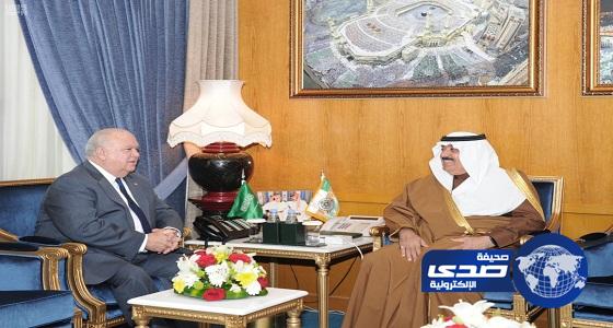 الأمير متعب بن عبدالله يستقبل السفير الأمريكي