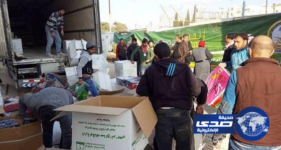 الحملة السعودية توزع المساعدات الإغاثية على 517 أسرة سورية في الأردن