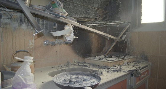 مدني رفحاء يخمد حريقا في موقد طهي بشقة فندقية