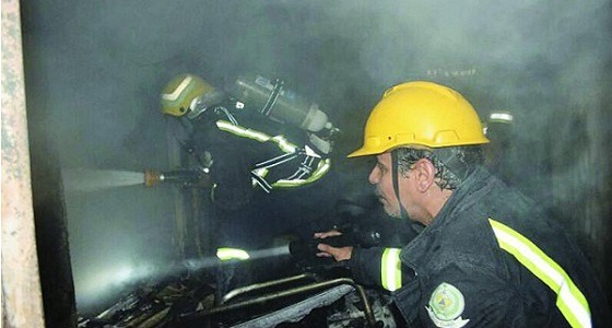 الدفاع المدني يخمد حريقا بأحد المكاتب الإدارية بإمارة الجوف