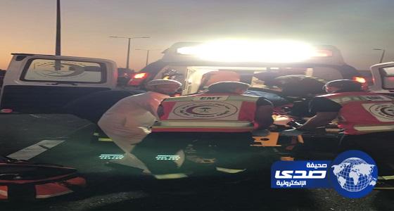 بالصور.. إصابة 5 أشخاص في حادث تصادم بجدة