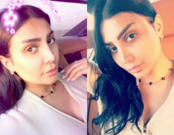 أمل العوضي بدون مكياج..