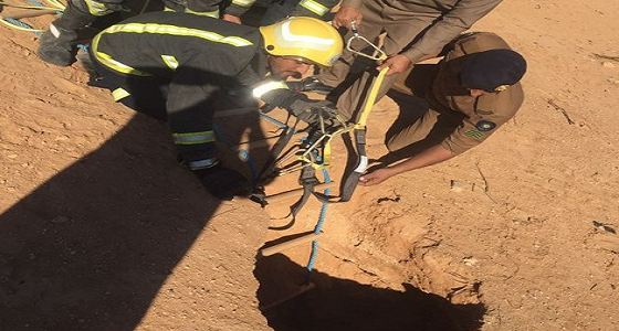 مدني طبرجل ينقذ رجل ثلاثيني سقط داخل بئر