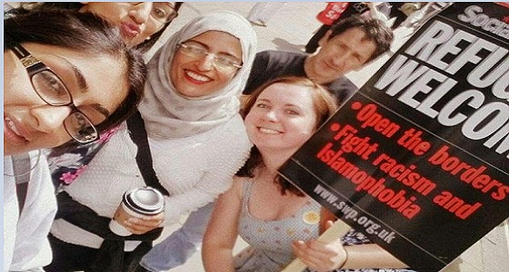 بريطاني يعتدي على محجبة مسلمة في أحد مطاعم مانشستر