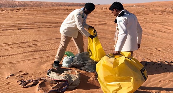 تعاون نادي الكشافة وبلدية المزاحمية في تنظيف منتزه الخرارة